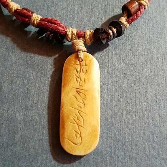 Natural Beaded Adjustable Necklace Handmade - Picture 2 of 2